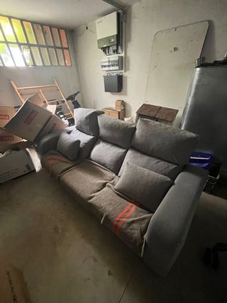 Sofá 3 plazas gris - como nuevo