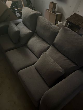 Sofá 3 plazas gris - como nuevo