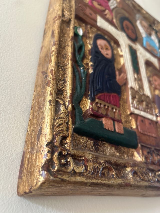 Ícone da Crucificação Artesanal