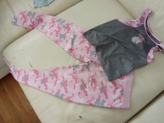 Conjunto deportivo niña rosa-gris yaya 11-12