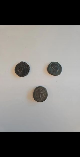 3 Monete Antiche Greche Bronzo
