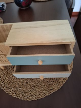 Organizador madera cajones - Decorativo