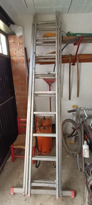 Escalera telescópica aluminio