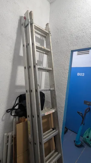 Escalera telescópica aluminio