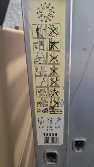 Escalera telescópica aluminio