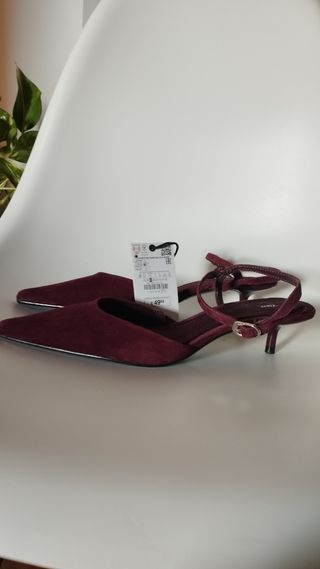 Zapatos Zara rojos -talla 37