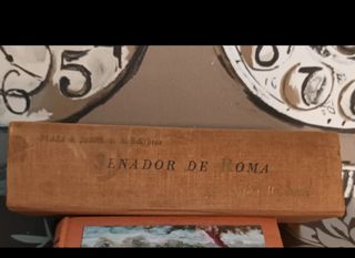 Libro antiguo senador de Roma