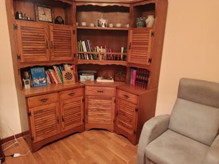 Mueble esquinero madera vintage