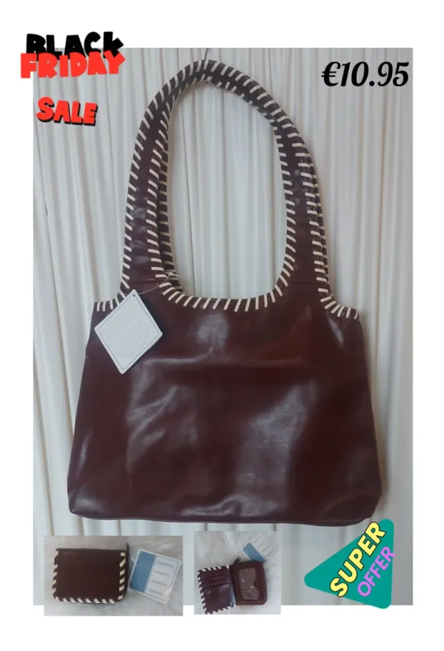 Bolso marrón de hombro