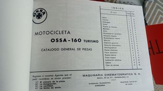 Manual Despiece OSSA 160 Turismo