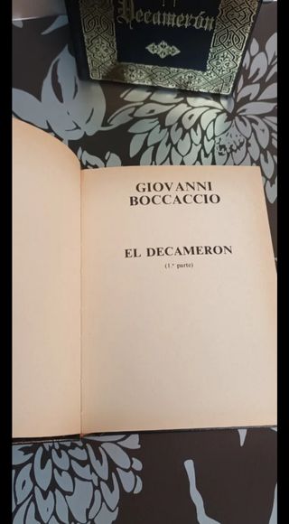 Libros antiguos el decameron de giovanni