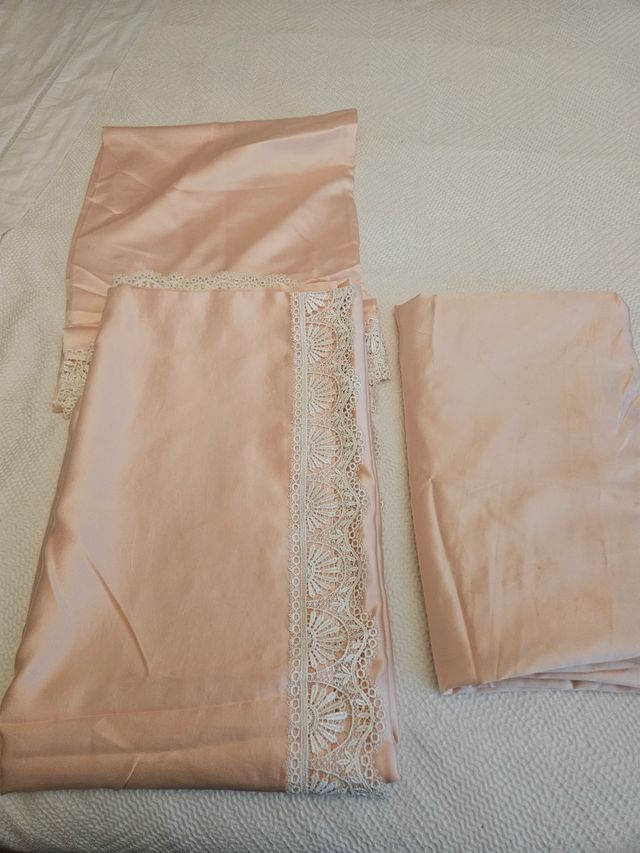 Sábanas satén rosa | 135cm