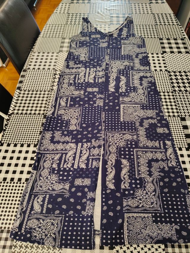 Vestido largo estampado talla M