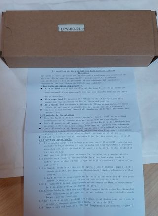 Conjunto de fitas Led e transformador