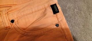 Pantalones anchos color naranja