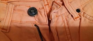 Pantalones anchos color naranja