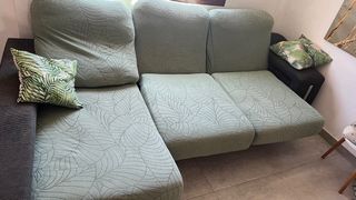 Sofá chaiselongue negro