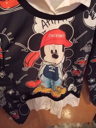 Sudadera Mickey Antifama de L a xxl
