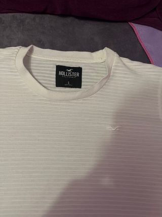 Camiseta Hollister blanca