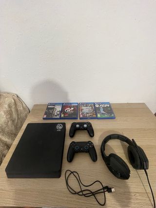 PS4 Slim (PlayStation 4) - 2 mandos