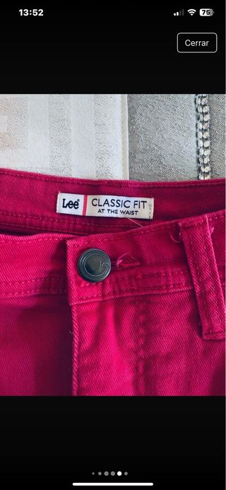 Pantalones Lee rosa talla L