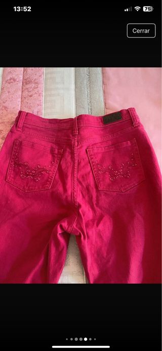 Pantalones Lee rosa talla L