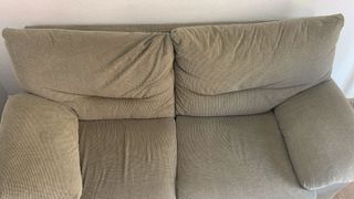 Sofa beige de tela