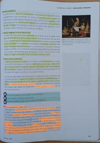 Lengua castellana y Literatura 1BA 2019