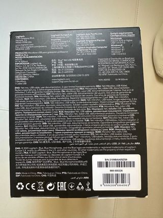 Micrófono Blue Yeti USB Gris + cable USB-C