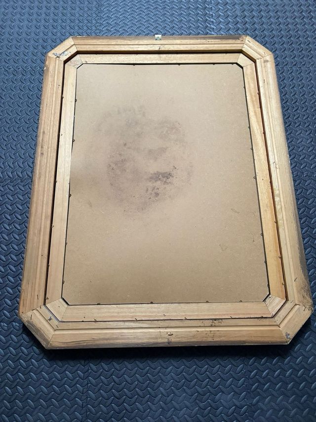 Specchio vintage oro e argento