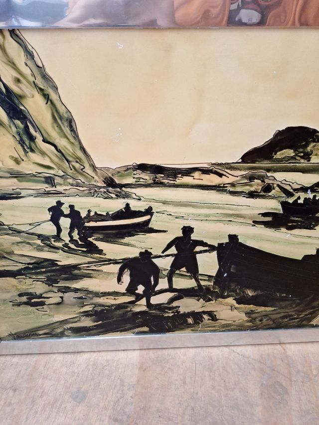 Lote 2  Cuadros Saladrigas - Esmaltado