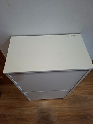 Zapatera Ikea blanca - 2 cajones