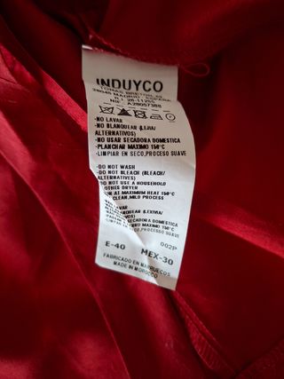 Blusa roja Síntesis - Talla L