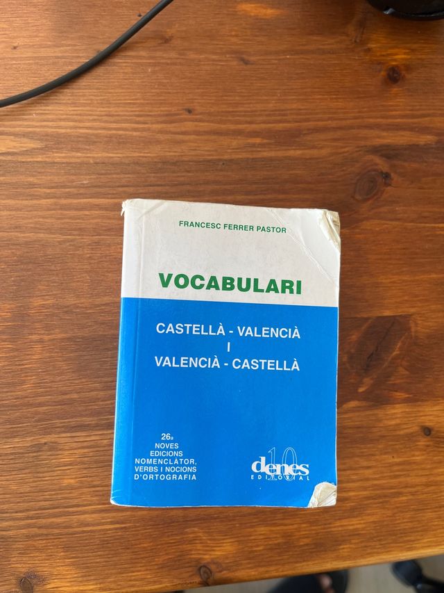 Diccionari vocabulari castella-valencia i valen...