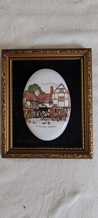 3 Cuadros Cerámica Vintage