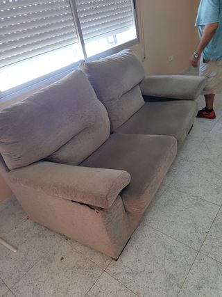Sofá 3 plazas beige
