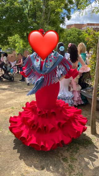 Traje Flamenca Rojo 
