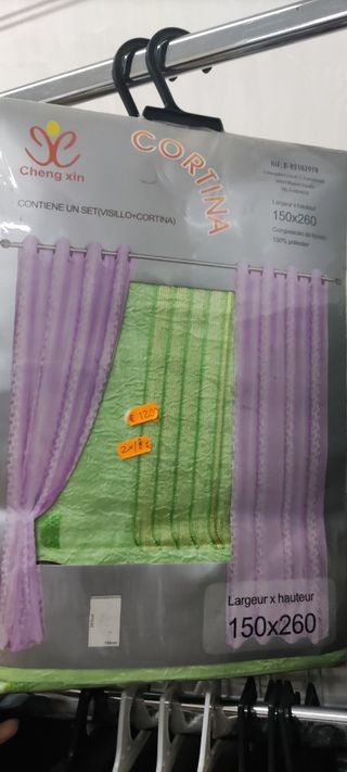 Cortina 140x260cm - Algodón/Poliéster