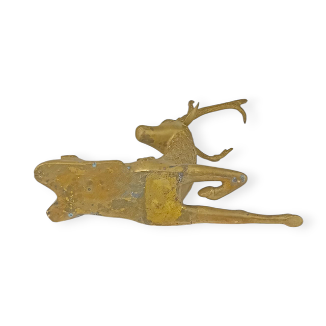 Pareja de ciervos de latón