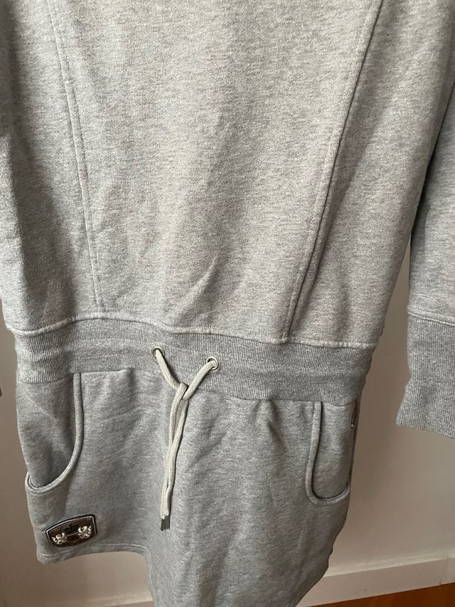 Vestido sudadera De Losa gris talla S
