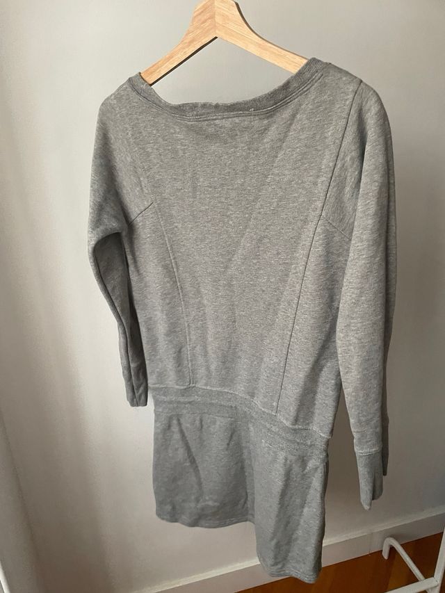 Vestido sudadera De Losa gris talla S