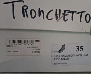 Tronchetti Chelsea pelle made in Italy 