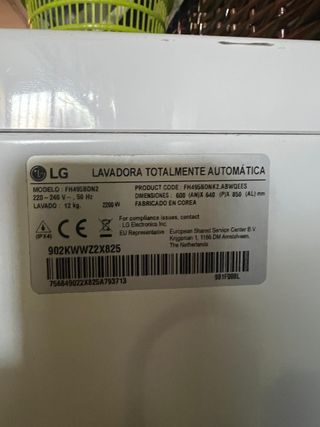 Lavadora LG 12kg - Direct Drive