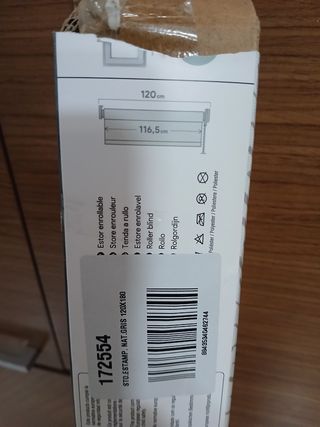 Estampado Gris - Estor 120x180cm