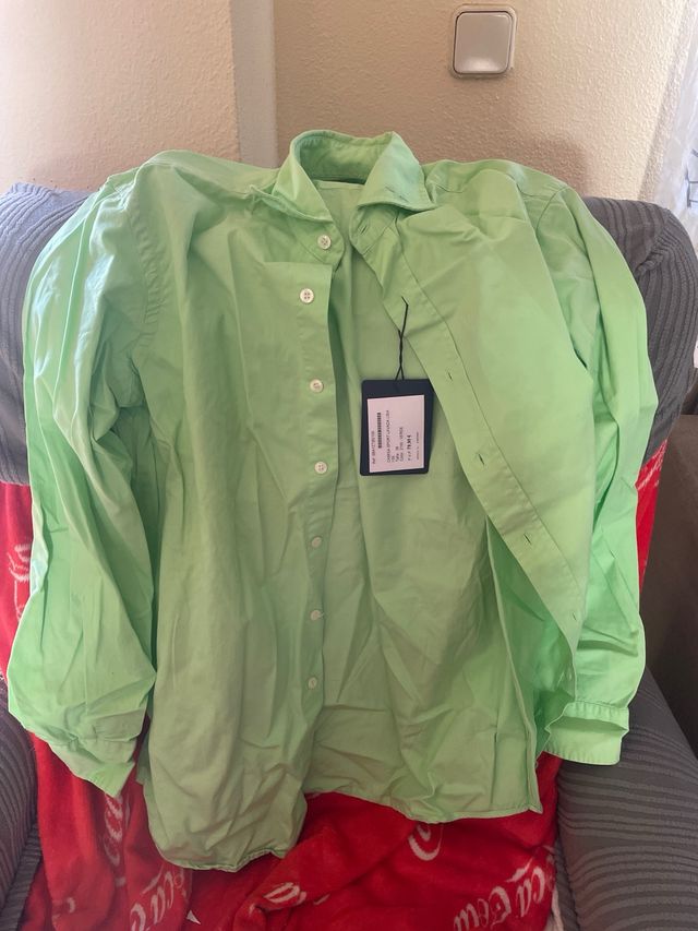 Camisa Lester verde pistacho - Talla S