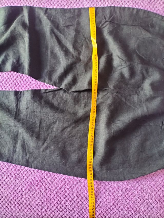 Pantaloni lino nero 7XL