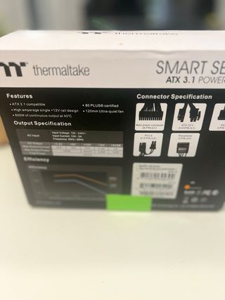 Fuente alimentación Thermaltake Smart W3 600W