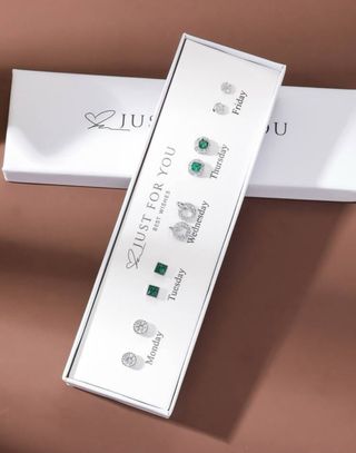 Set 5 Paia Orecchini - Verde & Argento