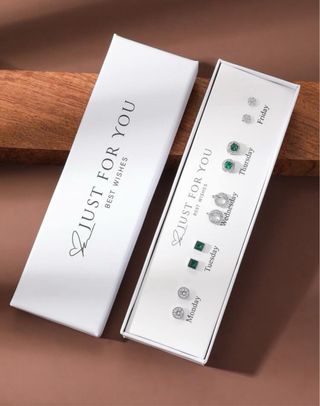 Set 5 Paia Orecchini - Verde & Argento