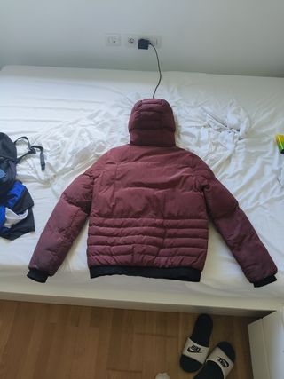 Chaqueta acolchada marrón